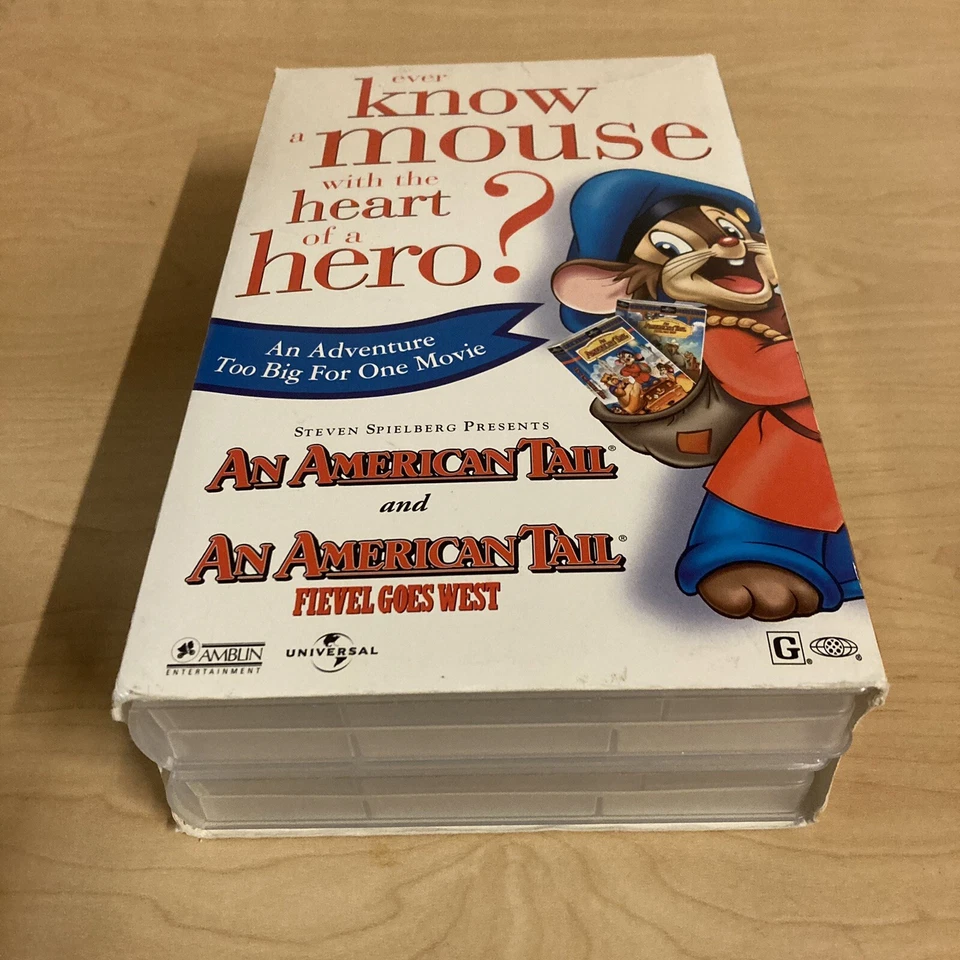 An American Tail Ever Know a Mouse with a heart of Gold 1998 Amblin VHS Box Set - Image 4 of 4