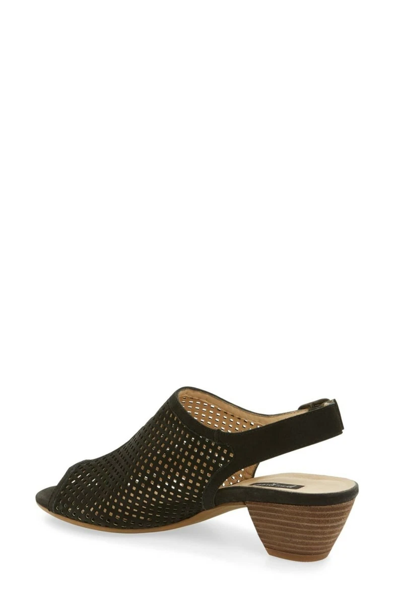 Paul Green Lois Black Slingback Sandal size 4 6.5 US