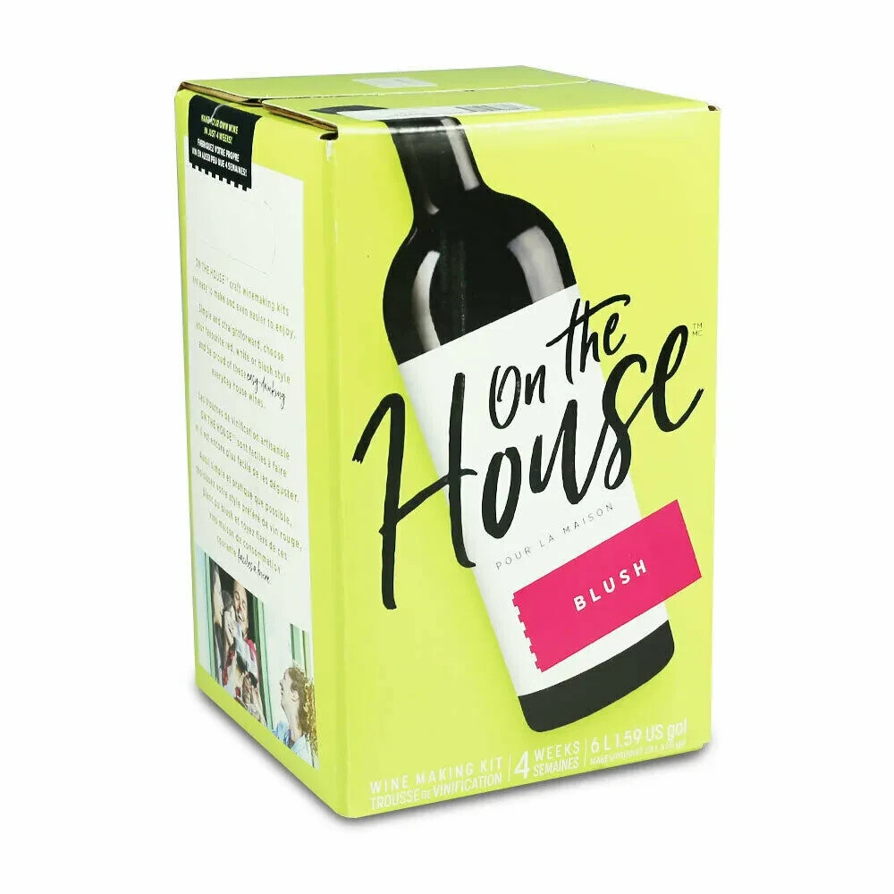 On The House Blush Wine Making Kit 30 bottles Fast Delivery P&P UK