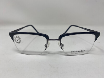 Titanflex 820685 Men's Eyeglasses Frame 51-19-140 Blue # 999327