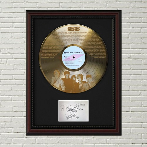 Duran Duran - Hungry Like the Wolf Gold LP Record Framed Signature Display - 第 1/3 張圖片
