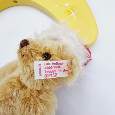 Steiff 670909 Teddybär mit Holzmond limitiert 3000 Jahr 2001 | eBay