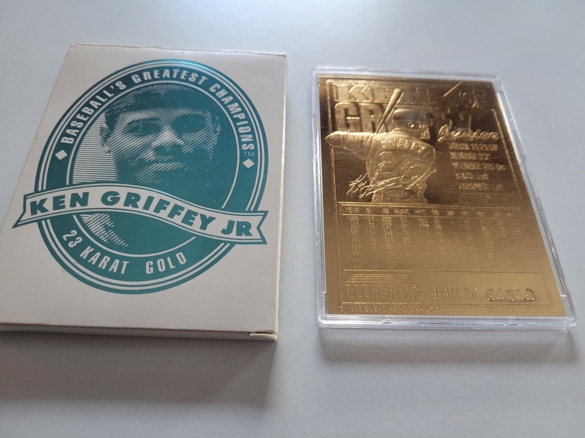 1996 Bleachers Greatest Champions 23kt Gold Card Ken Griffey Jr 