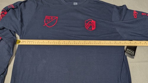 MLS St Louis City Hemd Herren Large marineblau Langarm neu mit Etikett $ 55 UVP - Bild 6 von 8