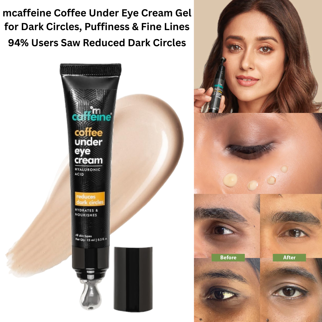 Under Eye Cream Gel for Dark Circles Puffiness Fine Lines Vitamin E 15g