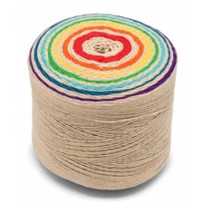 Queensland Collection ::Rainbow Cake #102:: 100% Organic Cotton Nougat