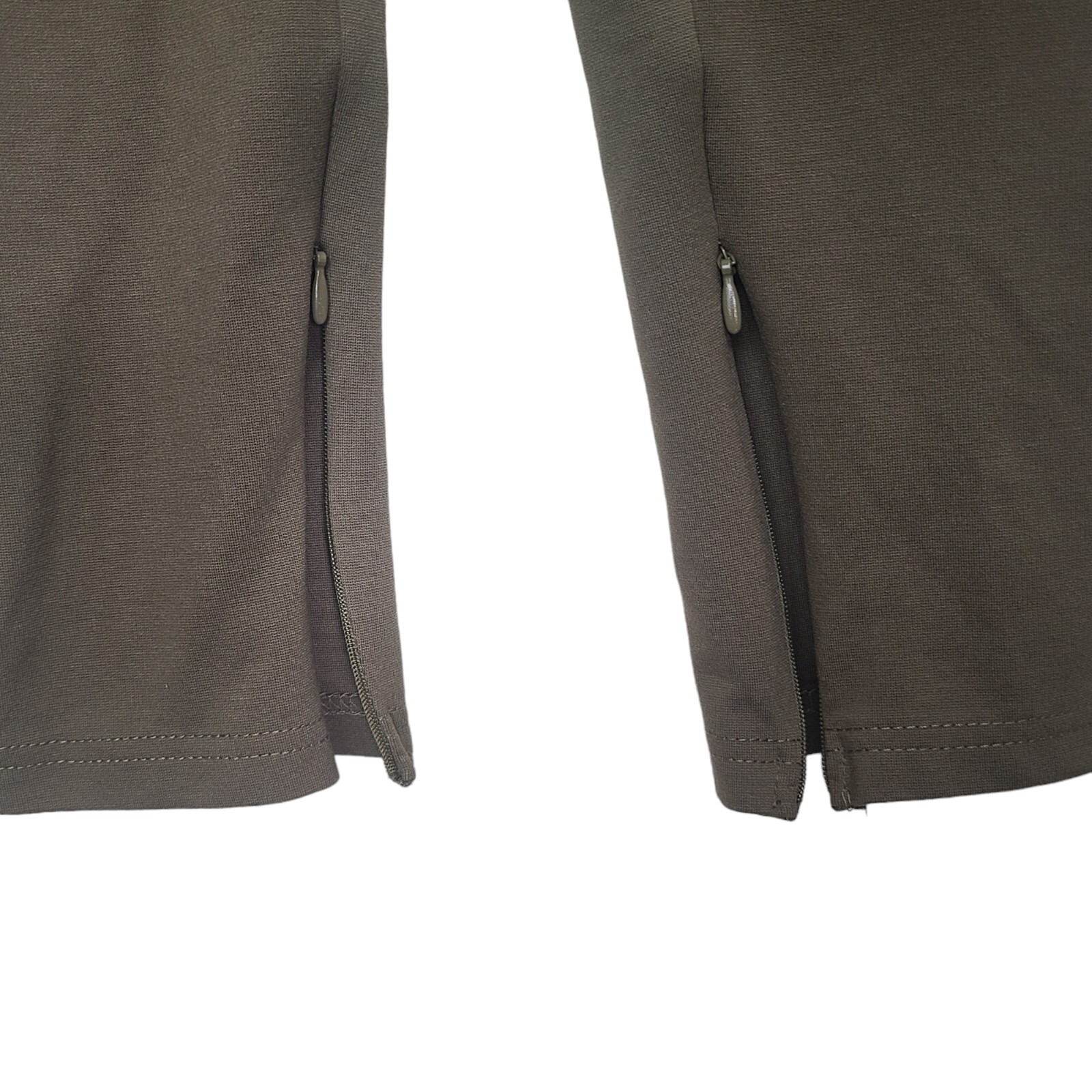 Fabletics Olive Green High Waisted Split Hem Ankl… - image 11