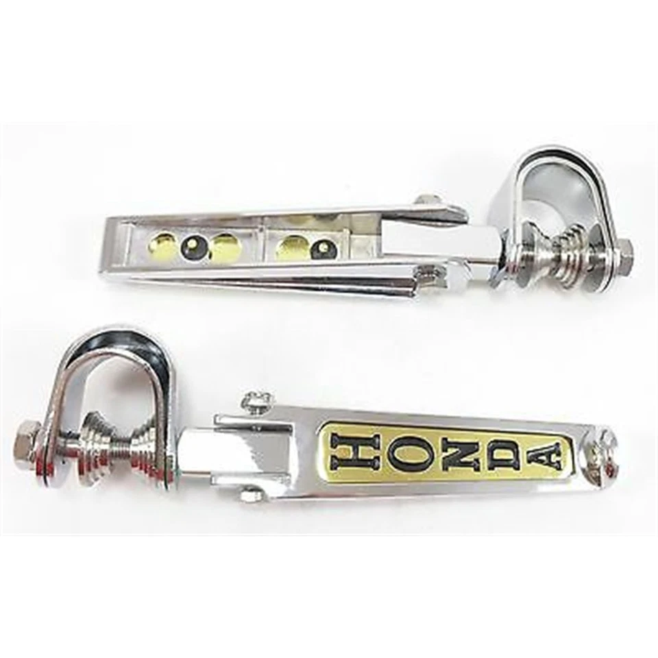 Adjustable/Folding Footpeg Rests for Honda Chrome/Gold - 1" - 1.25" 2fm-11-7323h - Image 3 of 4