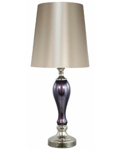 Tall Purple Pearl Glass Statement Lamp With Champagne Shade 82 Cm Ebay