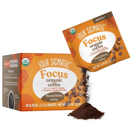 Focus Organic Mushroom Coffee | Instant Mushroom Coffee Mix