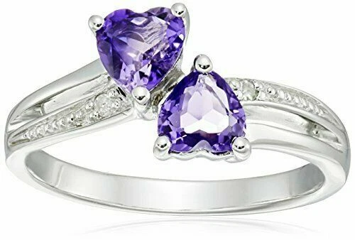 Anelli di lusso di cuore di pietra principale topazio