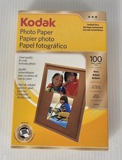 Kodak Photo Paper 100 sheets 4" x 6" Instant Dry Gloss, NEW