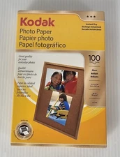 Kodak Photo Paper 100 sheets 4" x 6" Instant Dry Gloss, NEW