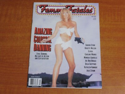 FEMME FATALES MAGAZINE Vol. 1 #2  Fall 1992 Sybil Danning, Sharon Stone, Elvira