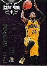 2014-15 Panini Totally Certified Paul George 38/49 Platinum Purple #2