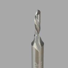 Onsrud 62-610 Spiral Router Bit: 1/8" Dia, 0.5" LOC, 1/4" Shank, Downcut, 2" OAL