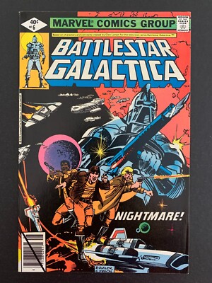 BATTLESTAR GALACTICA #6 *VERY SHARP!* (MARVEL, 1979)  BUCKLER!  LOTS OF PICS!