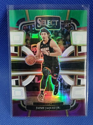 2023-24 Panini Select RC Jaime Jaquez Jr #100 Purple Green Prizm 