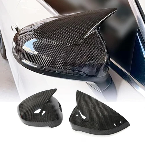 Real Carbon Side Mirror Cover Caps Replacement for Audi B9 A4 S4 RS4 A5 S5 17-22
