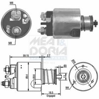 Meat & Doria Magnetschalter Starter FüR Volvo V40 Kombi VW 1.9 DI S40 I VS