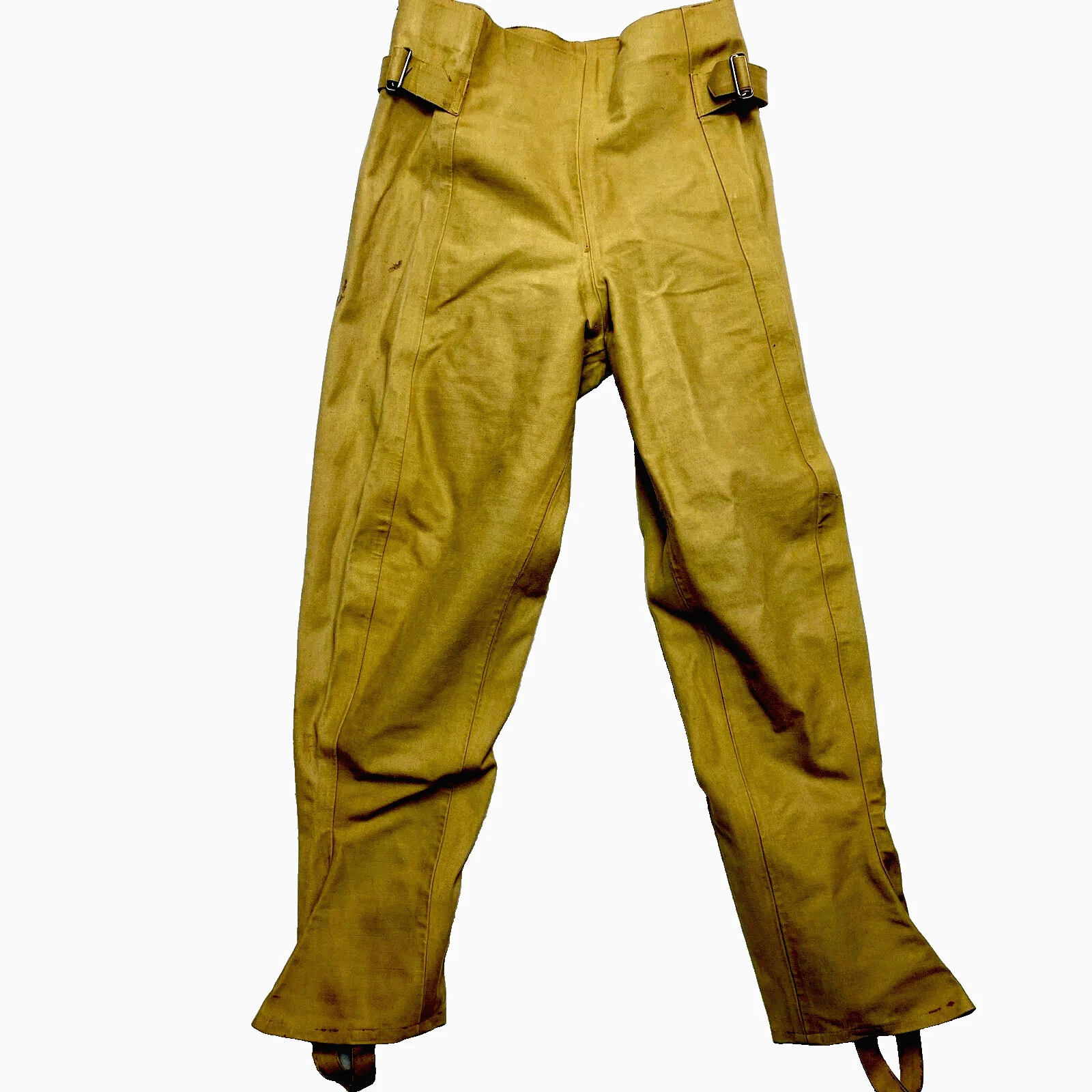 Waterproof Pants Mens 36 Tan Buckled Side Thick Tabs Button Hardie 90S
Opens in a new window or tab