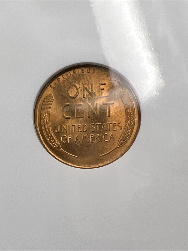 1949 S 1c Lincoln Wheat Cent Penny Coin NGC MS67 RD Gem BU #025 - Image 3 of 4