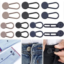 14 PCS Button Extenders for Jeans Pants - Black, Blue, and Khaki