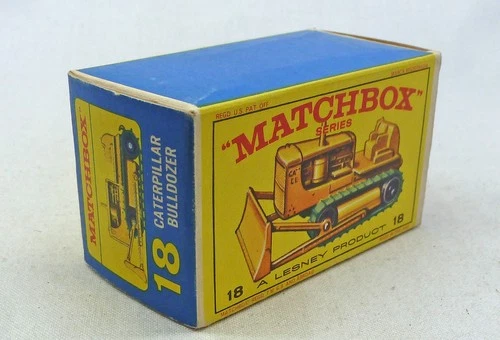 Lesney Matchbox Toys MB18d Caterpillar Bulldozer ORIGINAL Empty E4 Type Box