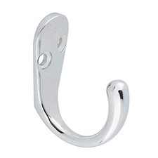 Single Prong Robe Hook, Polished Chrome 5-Pack - Amazon Basics