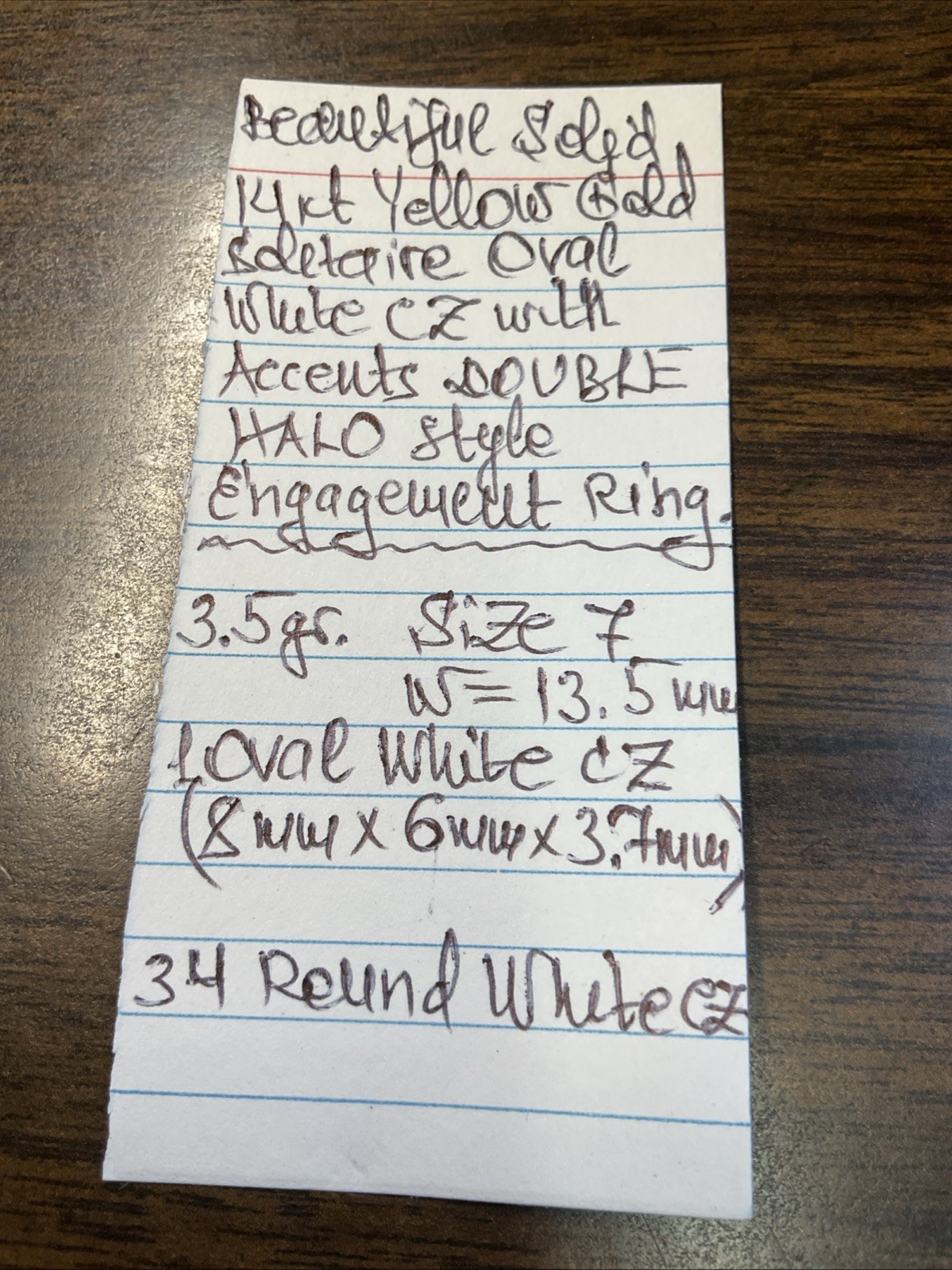 Engagement Ring Solid 14K Yellow Gold Solitaire O… - image 23