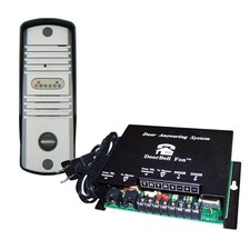 DoorBell Fon Door Answering Kit with SlimLine Intercom, Aluminum DP38-SS 