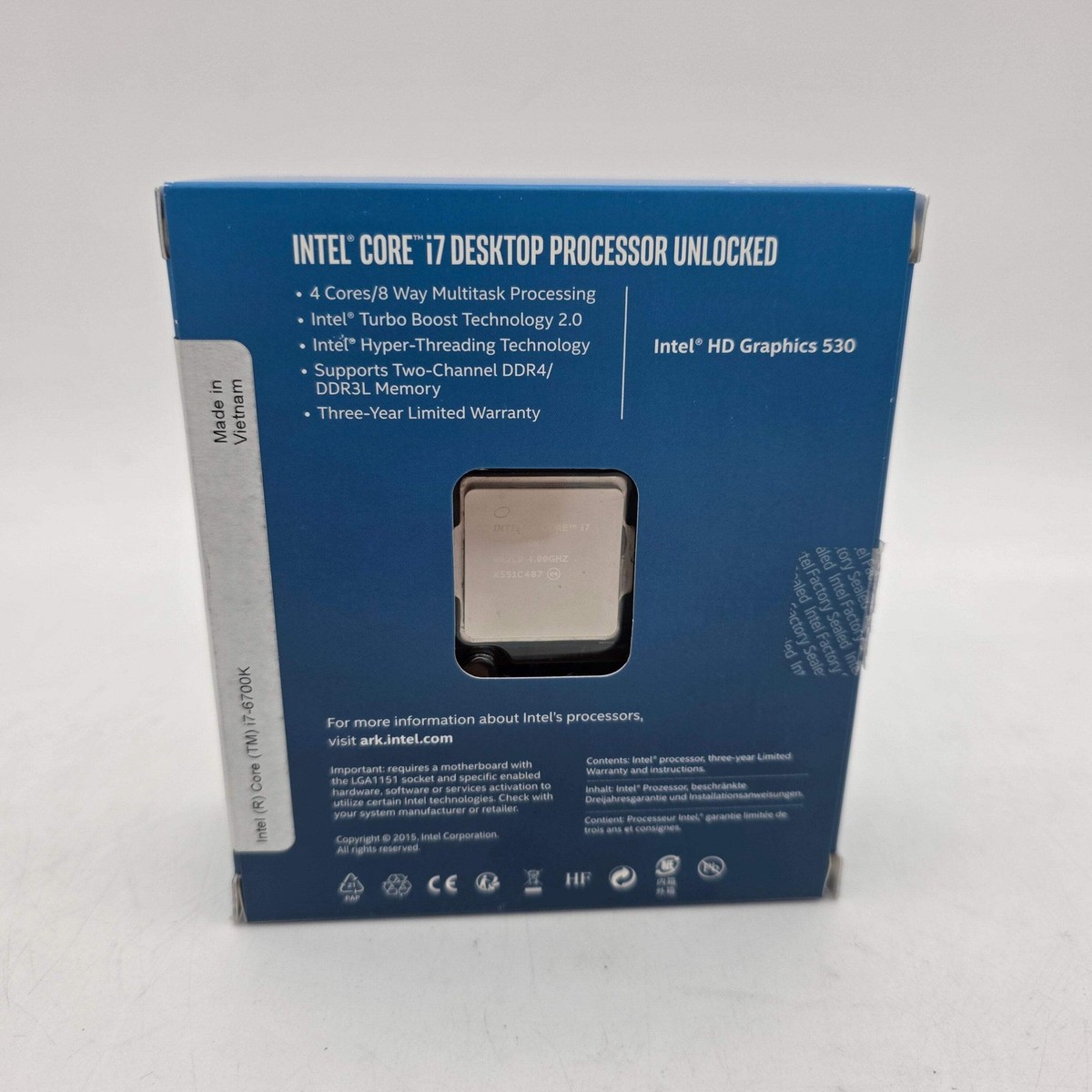 Intel Processor 6700k Integrated Graphics Intel Core I7-6700K GHz