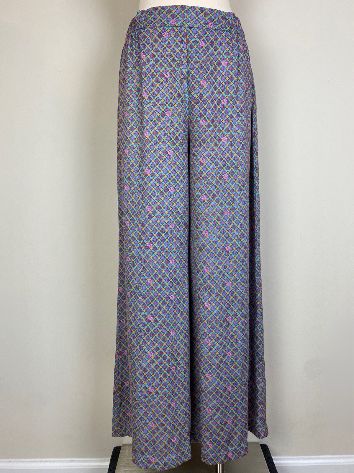 Anthropologie Floreat Wide Leg Pants Loungewear Floral Print Size XS Airy Flowy