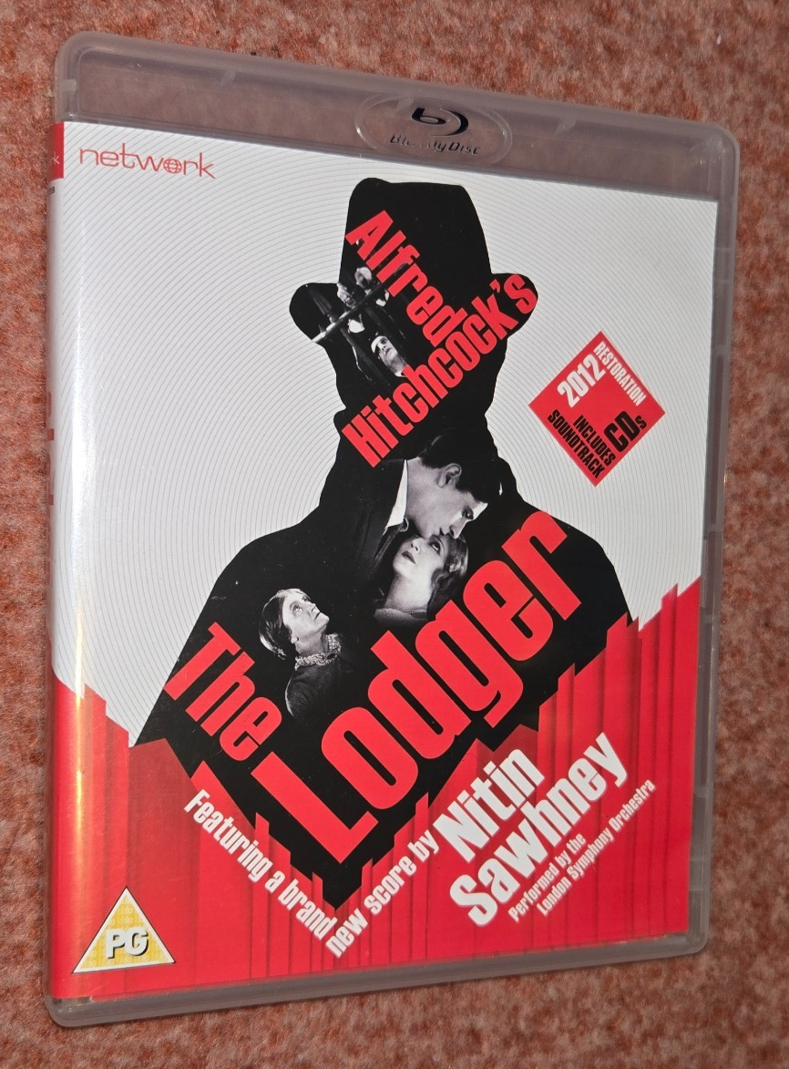 The Lodger (1927) Alfred Hitchcock Blu-ray + 2 x CD Booklet, Network,Silent Film