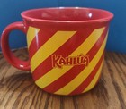 Kahlua Coffee Mug  Red and Yellow Stripes Cheerful Colorful   — photo 2