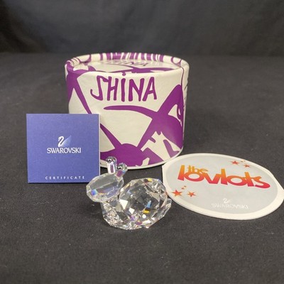 Swarovski Snail Shina Lovlots Crystal Figurine Box # 839826 COA Retired