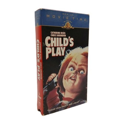 Child's Play VHS Tape 1988 Chucky - MGM Movie Time - Horror Killer Doll