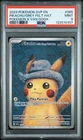 Pokemon Pikachu with Grey Felt Hat Van Gogh Full Art Promo SVP EN 085 PSA 9 Mint