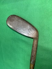 RARE Hickory Golf HAND FORGED BACKSPIN MASHIE NIBLICK Wood Shaft Club HD207