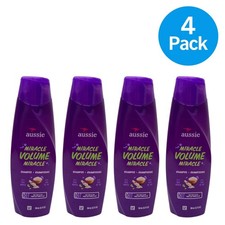 Aussie Miracle Volume Shampoo with Rice Water 12.1 fl oz 4-Pack New