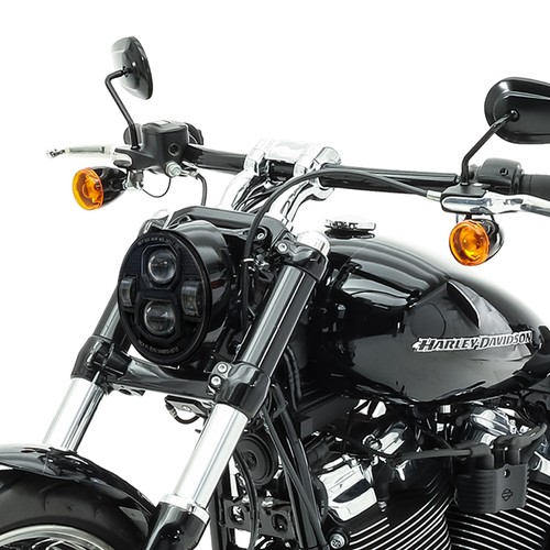LED Scheinwerfer 5,75 Zoll kompatibel mit Harley NL17 schwarz gebraucht