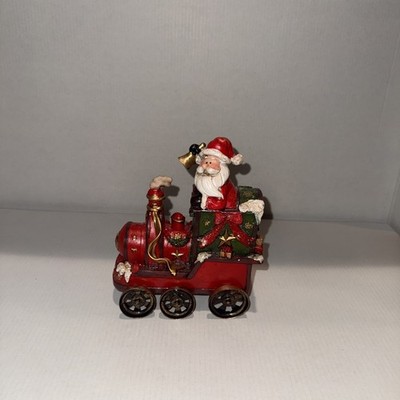 Transpac Holiday Train Car Christmas Beautiful Collectible