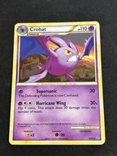 Crobat - 14/95 - HGSS Unleashed - Rare - LP - Pokemon Card