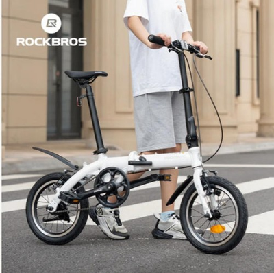 #ad ROCKBROS IFN 14quot;Single Speed Folding Bike for AdultAluminum Alloy Frame V brake $258.13
