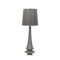 Grau Moderne Tischlampe Nachtlampe 1X60W/E27 21X88 [Cm]