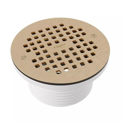 Proflo 3.5  IPS Drain Barrel With 6'' Brass Grate PF42846