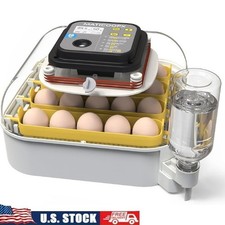 20 Egg Incubator with Humidity Display Egg Candler Automatic Egg Turner