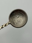 Vintage East Africa 1 Shilling Coin Souvenir Spoon Carved Wooden lion Handle — photo 2