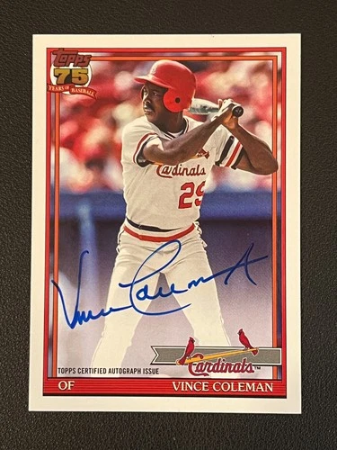 2026 Topps Series 1 Vince Coleman Red Foil (RAW)