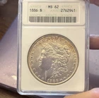 1886 Morgan Silver Dollar MS62 ANACS